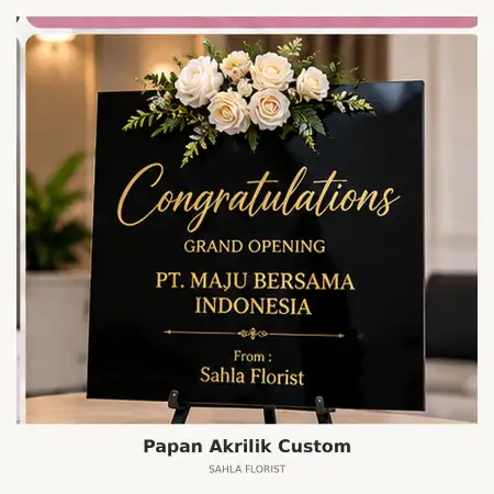 Papan Bunga Akrilik Bintaro Jaya